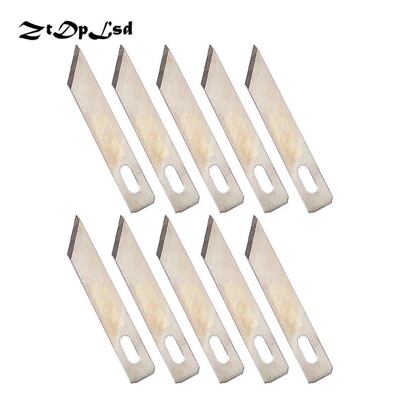 

ZtDpLsd 10Pcs #01 Scalpel Cutting Engraving Craft Sculpture Knife Wood Carving Graver Mobile Phone Repair DIY Tool PCB Repair