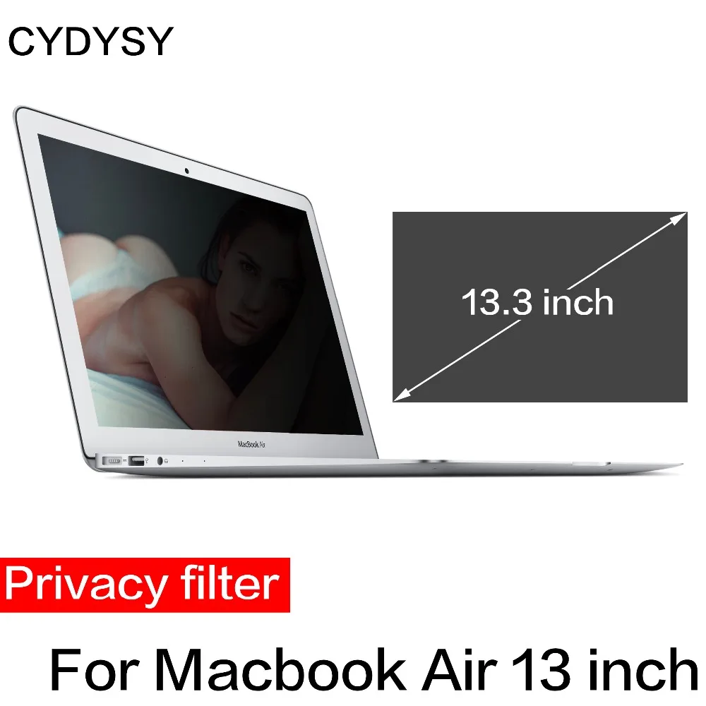 Meilleur Haute Qualité PET Filtre de Confidentialité Écrans De Protection film pour Apple MacBook Air 13 pouce ordinateur portable Compute Modèle A1369 A1466