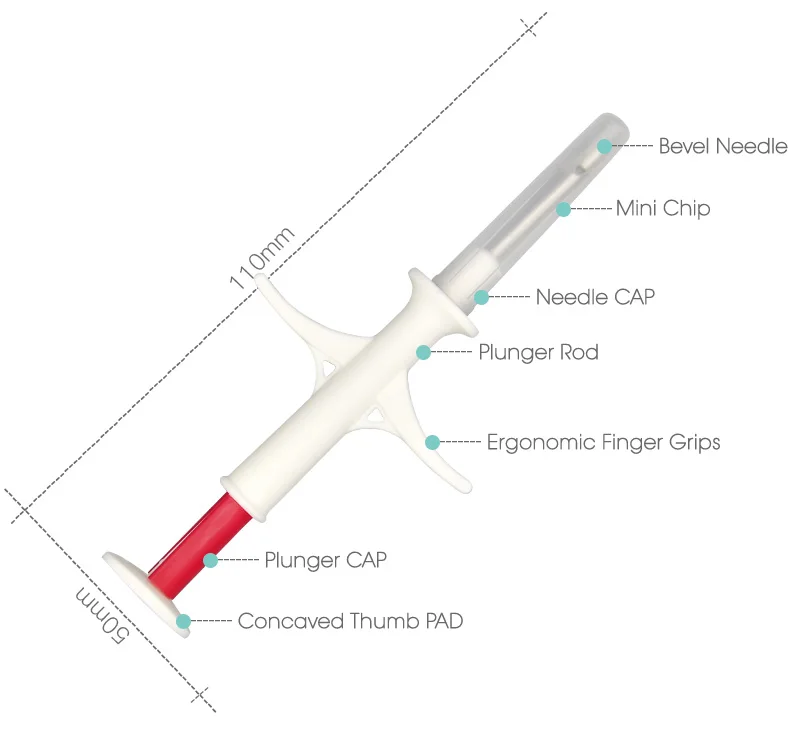 10 шт. ISO Fdx-b RFID чип шприц для собак транспондер 2*12 мм ПЭТ Id чип инжектор для крупного рогатого скота овец