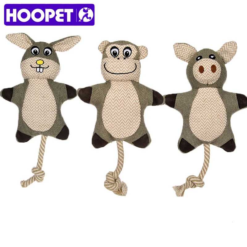 

HOOPET Pet Dog Cat Grinding Resistance to Bite Squeak Chew Toys Interactive
