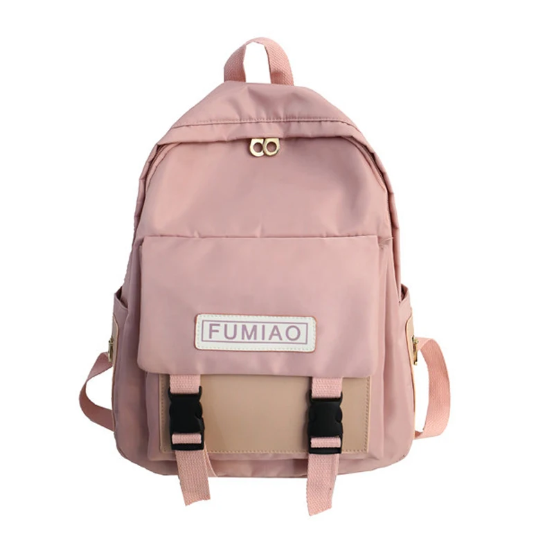 

Women Nylon Backpacks Pink Girls School Bags for Teenagers Female Travel Backpacks Waterproof Backpack Korean Style