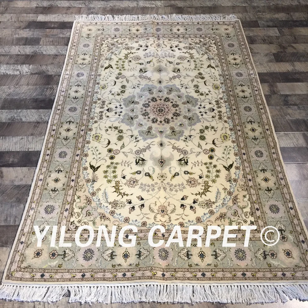 Yilong 4'x6' Традиционный китайский ручной работы, восточные Кум шерсти и шелка ковер ручной работы овечья шерсть(wy2055s4x6