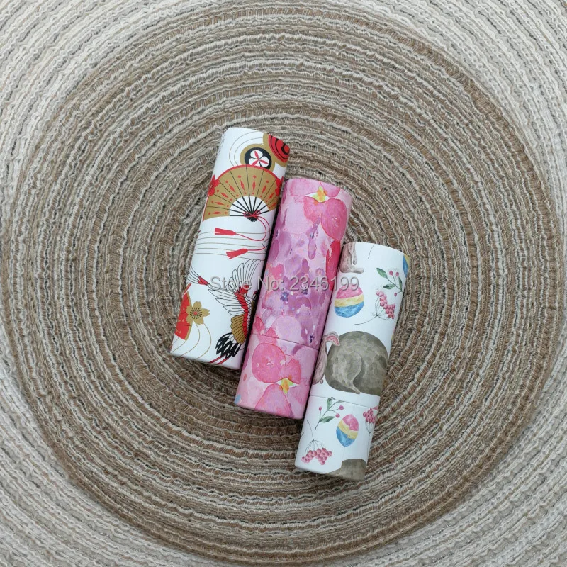 Empty Lipstick Tube 12.2mm Papery Lip Balm Tube Cosmetic Container Lipstick Packaging 12.1mm Empty Papery Lip Balm Tube