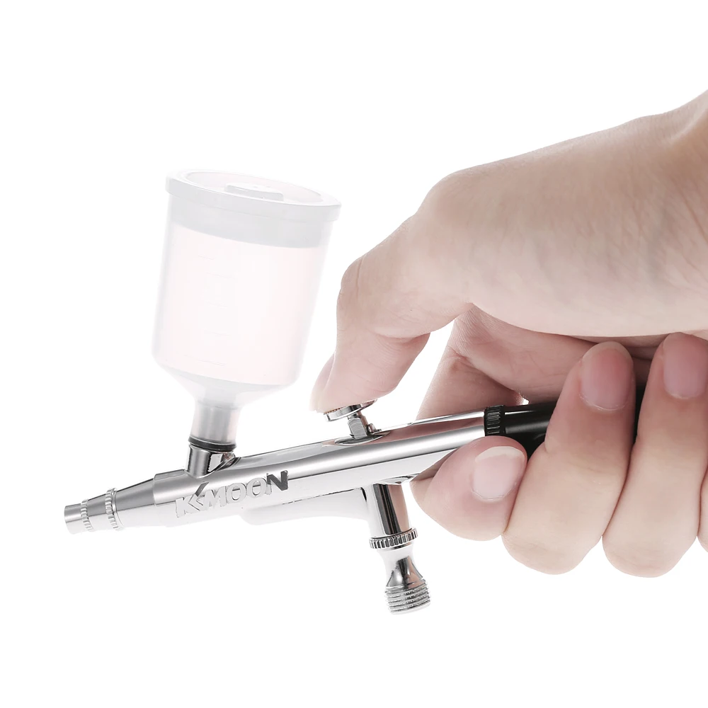 KKmoon Профессиональный Лидер продаж гравитационный корм Аэрограф Двойного действия для украшения торта макияж тату Маникюр Аэрограф ногтей