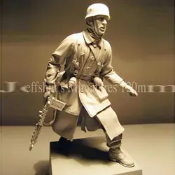 1/16 Смола рисунок Солдат модель Второй мировой войны Аден битва десантников GK белая рука, чтобы сделать 170