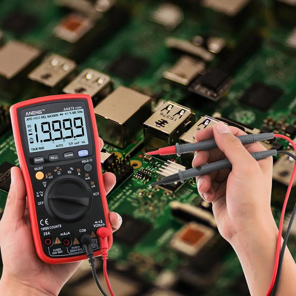 Koop True RMS Auto Range Digitale Multimeter NCV Ohmmeter AC DC Spanning Stroom