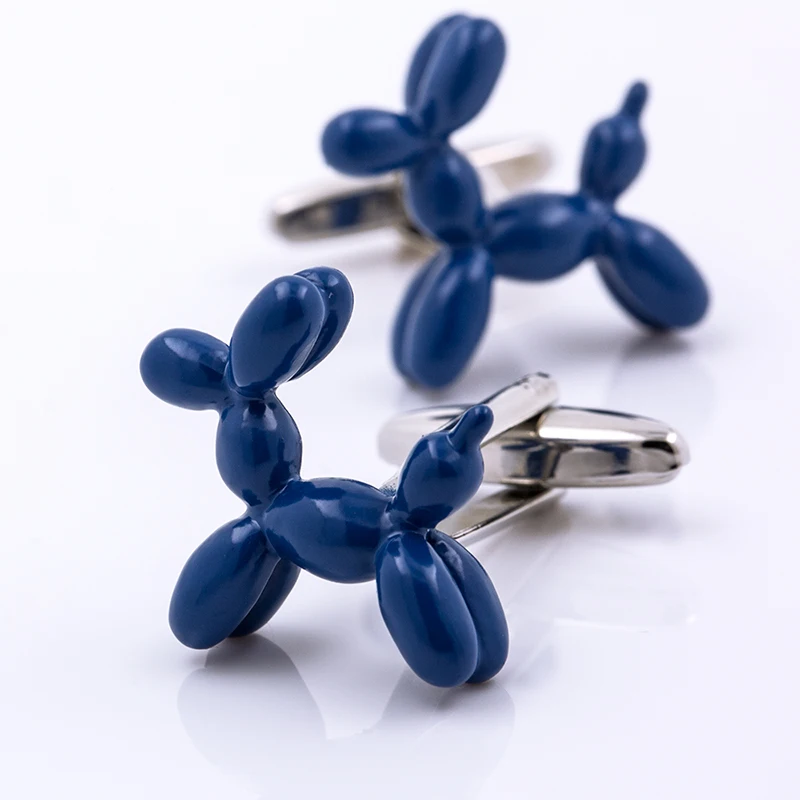 

KFLK jewelry brand men's shirts cufflinks cuff button blue animals as a wedding gift button 2019 new products free shipping