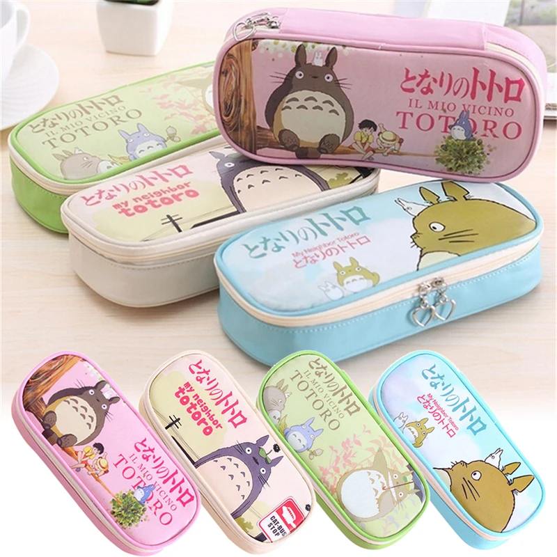 1PC Cartoon style Pencil Pen Case Animals printed Cosmetic Makeup Bag Pouch Holder Fresh purse zipper bag Wholesale
