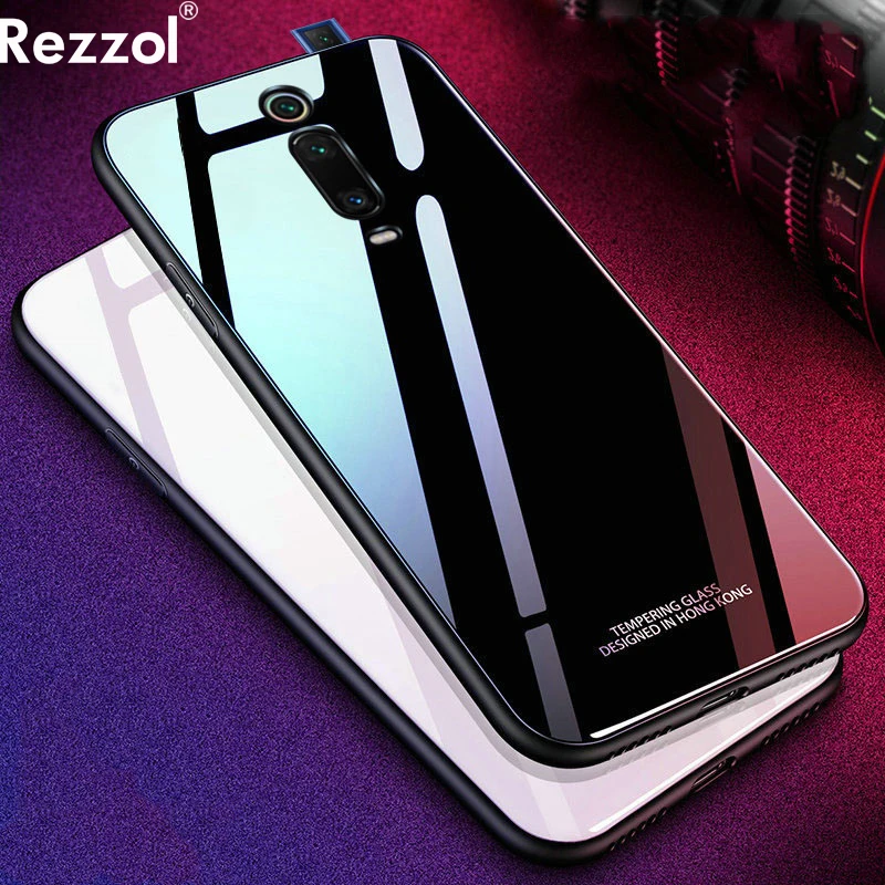 

For Xiaomi Redmi K20 Pro Case Tempered Glass Case Hard Glass Cover For Xiaomi Redmi K20 K 20 Pro Shockproof Coques Fundas