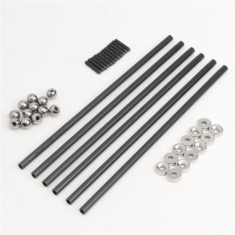  One Set Diagonal push Rod L200 Rods Arms Kit + Magnetic Ball Joint + Steel Ball for kossel 3D Printer Parts Accessories 