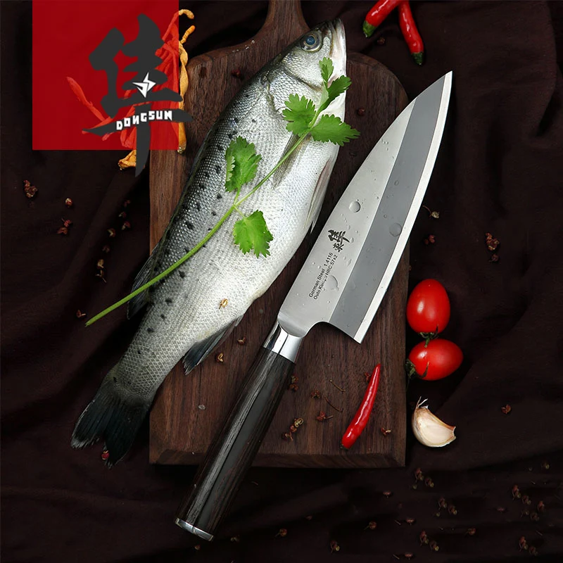 2017 Free Shipping YILang stainless steel kitchen knife salmon sashimi raw fish fillet chef knife cooking knives Sashayed gift