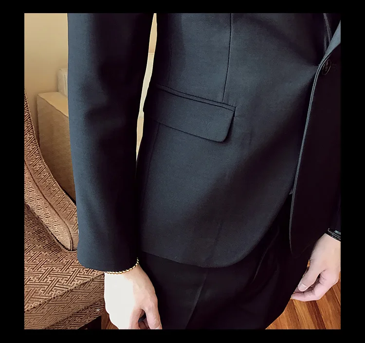 2017 Классический мужской костюм серый мужской деловой костюм черный мужской terno masculino homme свадебные костюмы