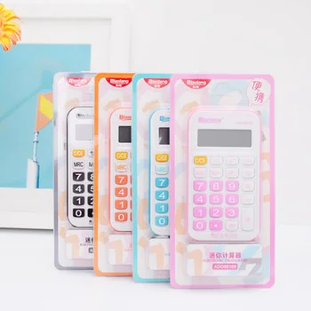 

8 digital Colorful Electronic Calculator candy colors Computer Desktop Calculating Machine Handheld Gift