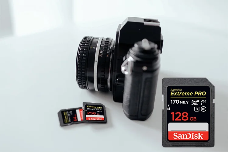 100% Original Sandisk Extreme Pro Memory Card 256GB 128GB 64GB Max Read Speed 170MB/s SD Card Class 10 U3 32GB 95MB/s For Camera