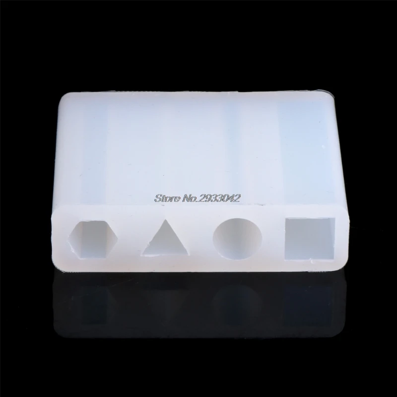 

Transparent Silicone Pendant Mould Resin 4 Shapes DIY Jewelry Making Tool Fondant Cake -W128