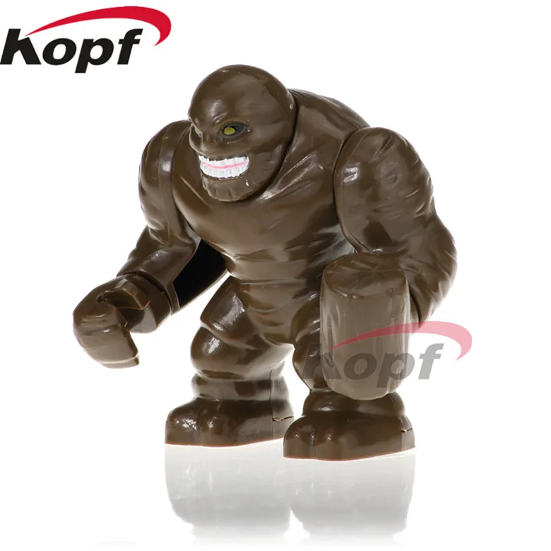 

20Pcs Super Heroes 7CM Big Size Clayface Figures Hulk Serum Juggernaut Lizard Building Blocks Christmas Toys for children PG1804