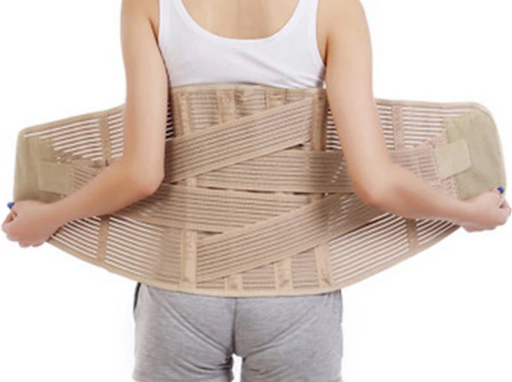 1pc Hot Selling New Widened Full Elastic Steel Protection Belt Breathable Support  Relieve Back Waist Muscle Pain Health Care