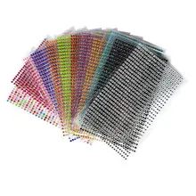 Детские игрушки наклейка 750 шт./компл. 3 мм Сделай Сам наклейки на мобильный телефон/ПК арт С кристалалми и стразами Стразы самоклеющиеся Скрапбукинг Стикеры s