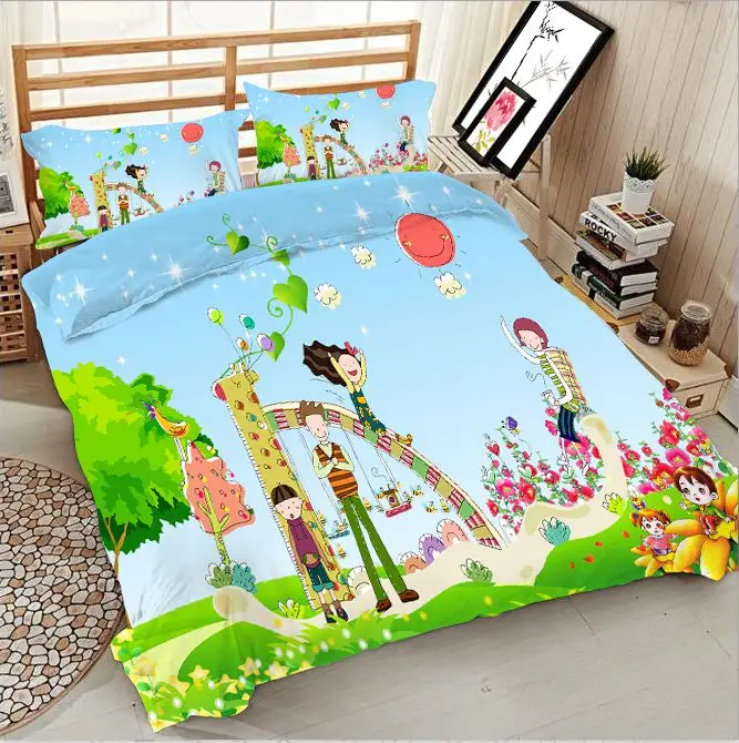 

Digital 3D effect sheets quilt custom specifications cartoon models