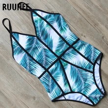 RUUHEE купальник женский сдельный купальник боди купальный костюм с пуш-ап винтажный купальный костюм для женщин Пляжная одежда Монокини Бикини