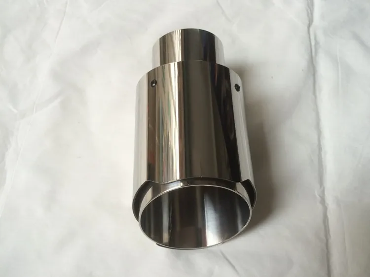 Inlet60 mm-Outlet90mm для AKRAPOVIC AK silver Titaniumr хвостовый наконечник выхлопной трубы Хвостовая труба для BMW для VW и для benz