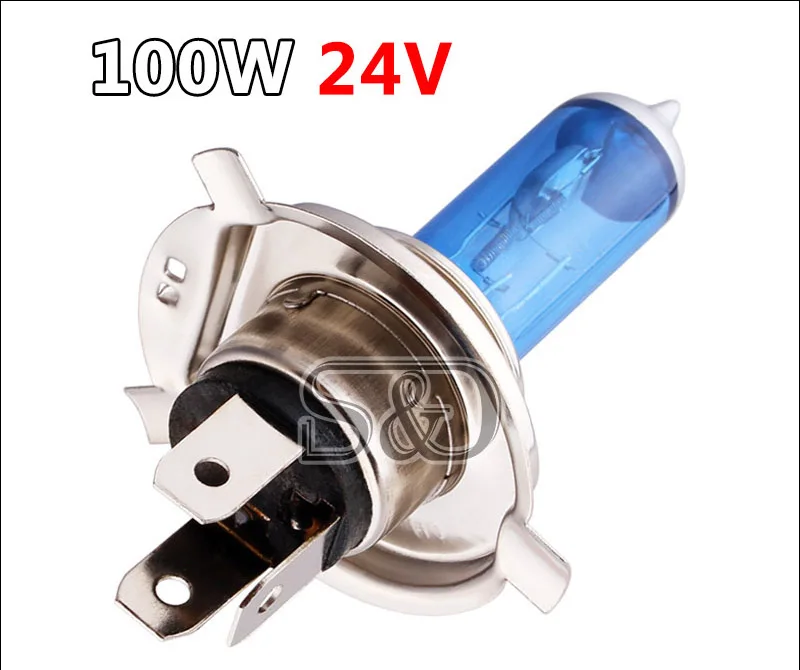 H4 24V 100W супер яркий противотуманный светильник s галогенные лампы высокой