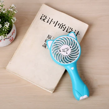 

Rechargeable battery power FOX fan 3 speed usb cartoon fan outdoor travel portable handheld cooling mini student air conditioner