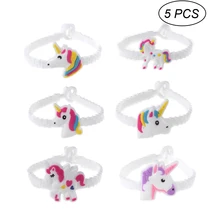 Bracelet Silicone Kids And Get Free Shipping On Aliexpress Pixnor 5pcs Set Random Styles Unicorn Silicone Wristbands