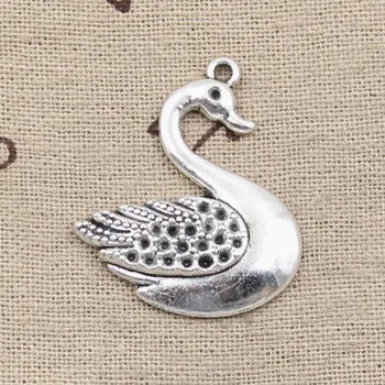 

5pcs Charms Swan 32x27mm Antique Making Pendant fit,Vintage Tibetan Silver color,DIY Handmade Jewelry