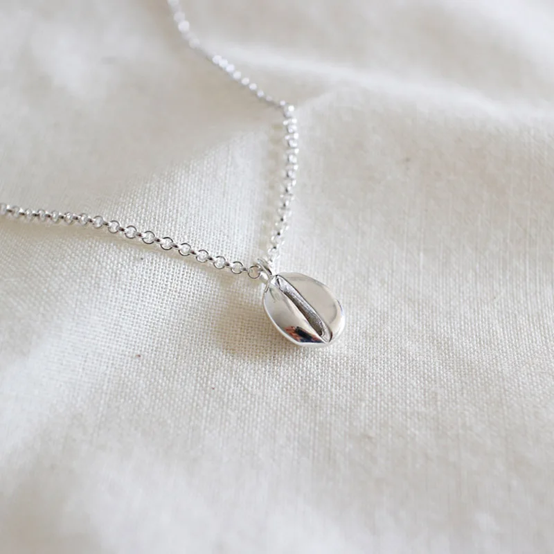 Sterling Silver Jewelry Coffee Bean 