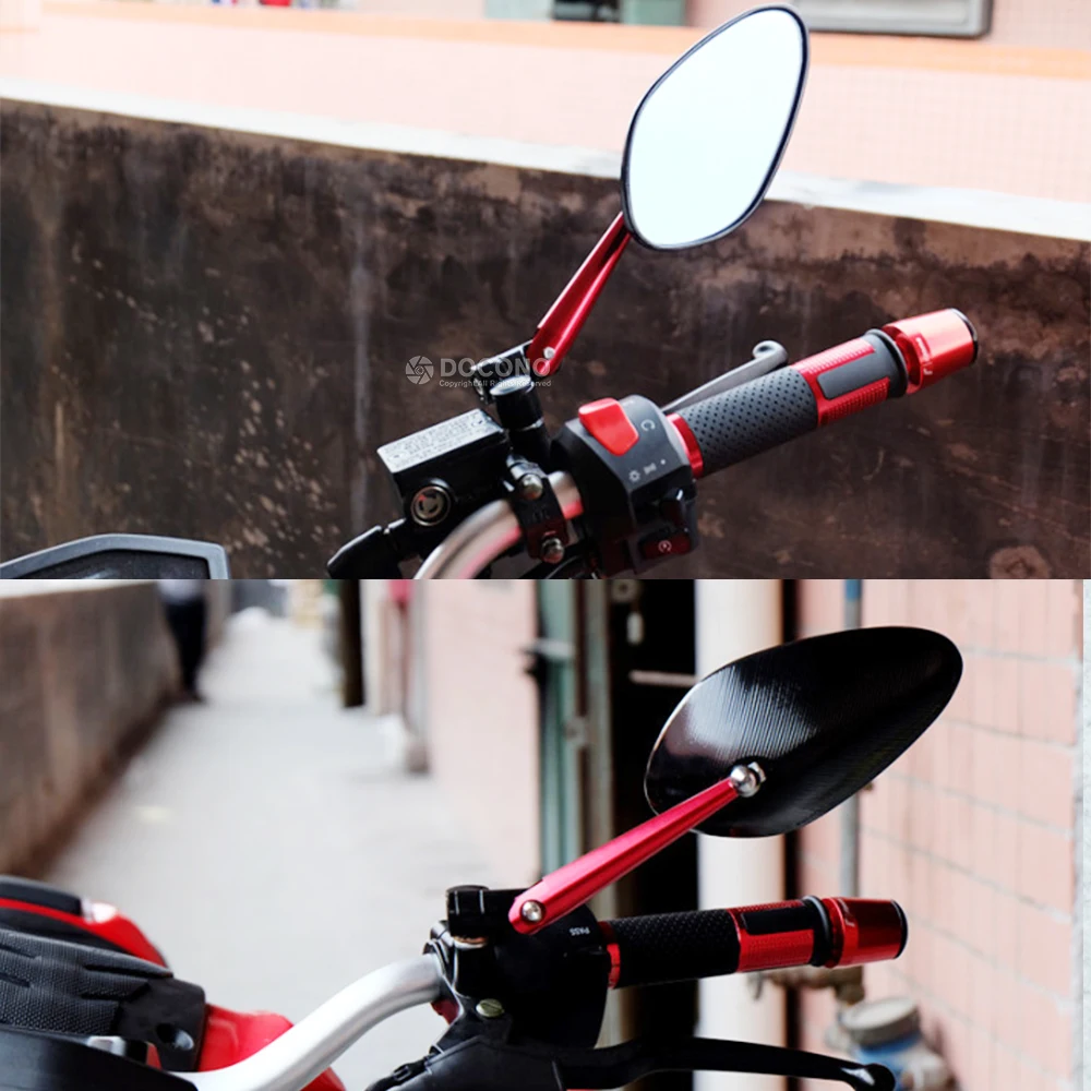 Универсальные мотоциклетные зеркала с ЧПУ боковое зеркало заднего вида для YAMAHA ybr 150 t-max 500 fz03 для SUZUKI intruder bandit 1200 и т. Д
