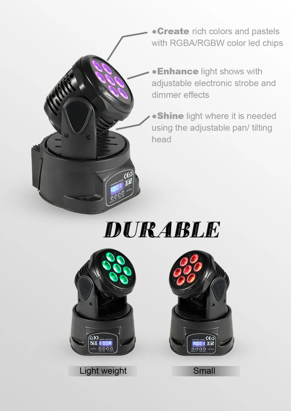 16x много заводская цена Лидер продаж 7*12 Вт 4in1 RGBW мини-moving Head мыть свет, ed Moving Head для событие, дискотека