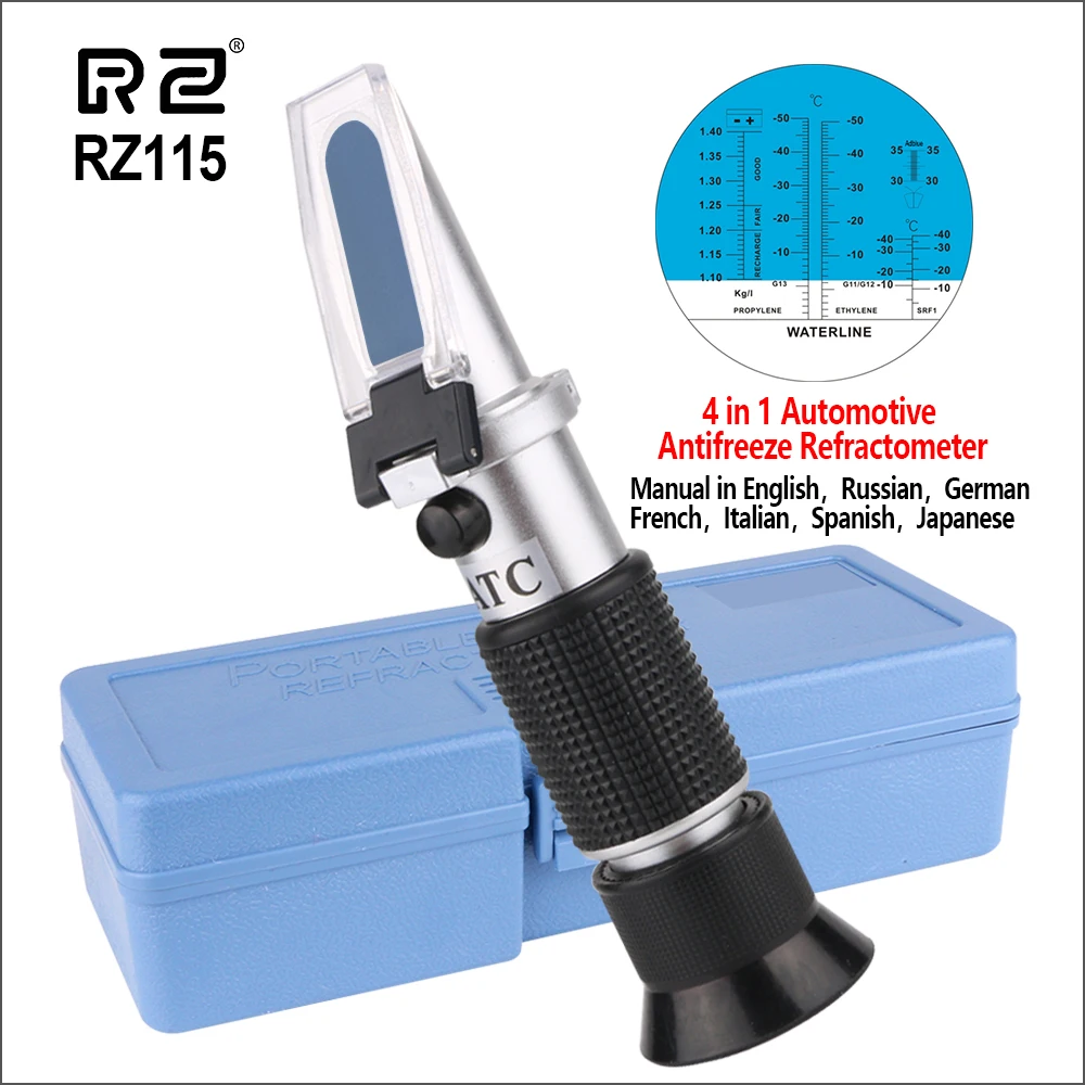 RZ Refractometers Refractometer Automotive Antifreez Refractometer Freezing Concentration RZ115 Normal 0 01sg Brxi Refractometer