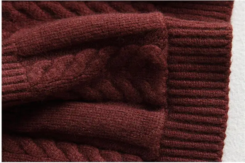 Женский кардиган, толстый зимний теплый шерстяной свитер, E1020-003