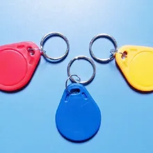 10 шт./лот) 13,56 МГц RFID Брелок-передатчик F08 1K Бесконтактный смарт-доступ IC карта брелок для ключей жетон NFC метки