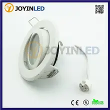 DHL 50 шт./лот ip44 Круглый GU10 MR16 пятно лампы потолочные встраиваемые светодиодные светильники