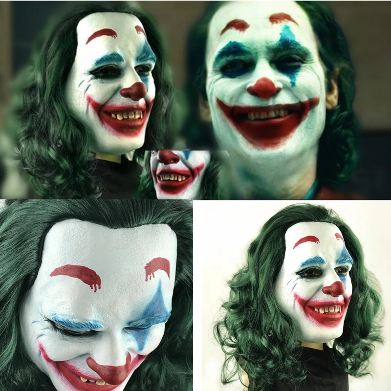 

Adult Unisex The Joker Mr.J Batman Mask Cosplay Latex Masks Terror Halloween Party Props