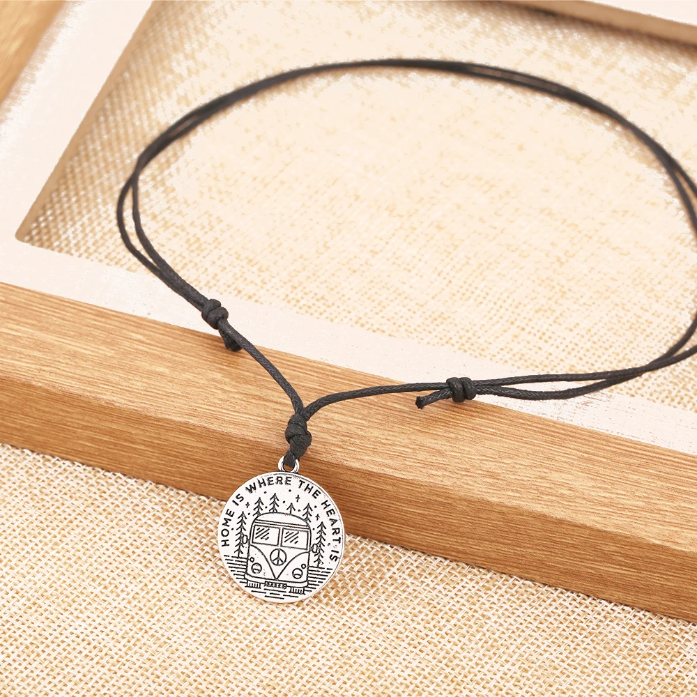 Ожерелье с круглой подвеской гравировкой в виде сердца|gifts for family|pendant necklaceround pendant