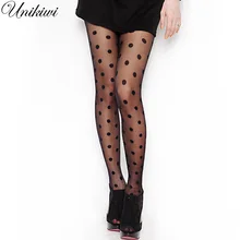 Женские колготки, классические шелковые чулки в горошек, Женские винтажные Чулки с имитацией татуировки, Колготки в горошек, женские колготки, 2 цвета