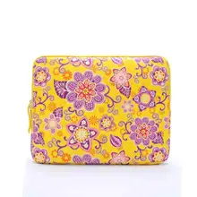 PU ретро Желтый Цветок Laptop Sleeve для MacBook Air 13 Pro Retina 13 сумка для ноутбука для 13.3 дюймовый планшет с двумя карманами