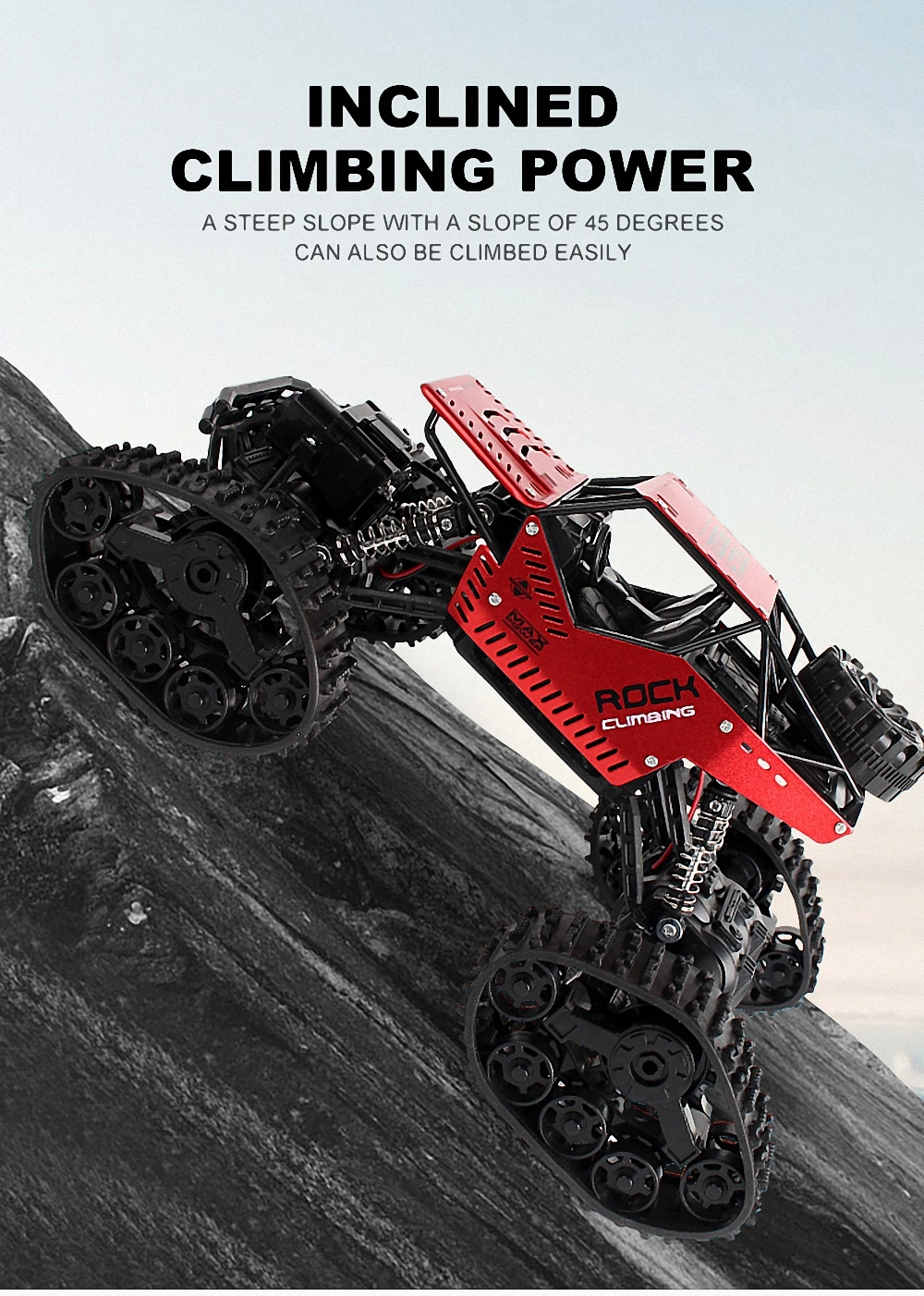 New Arrival Rock Crawler 4WD Remote Controll Car 1:16 Snowmobile Machine On Remote Controlled Toys For Children Boys Gift C012