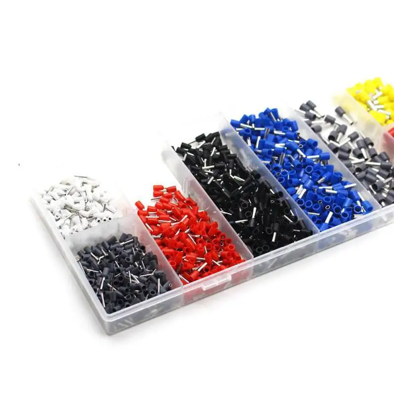 1200Pcs/Set Wire Ferrules Wire Copper Crimp Connector Wire Terminals