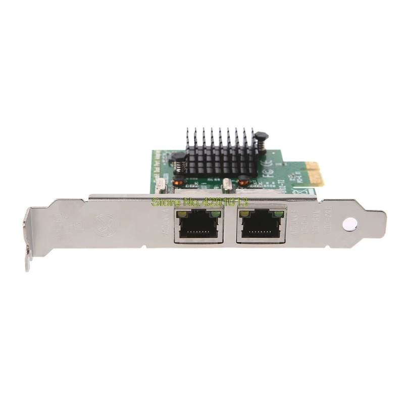 2020 Новый двухпортовый сетевой адаптер PCI E X1 Gigabit Ethernet 10/100/1000 Мбит/с|Сетевые карты| |