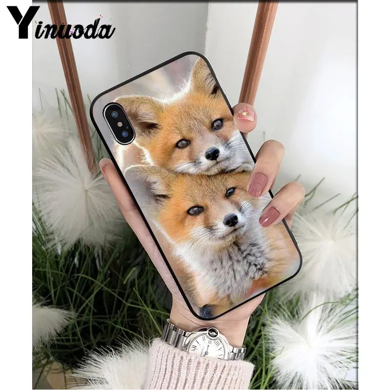 Yinuoda аниме лиса Забавный foxs милый мягкий Силиконовый ТПУ чехол для телефона iPhone 5
