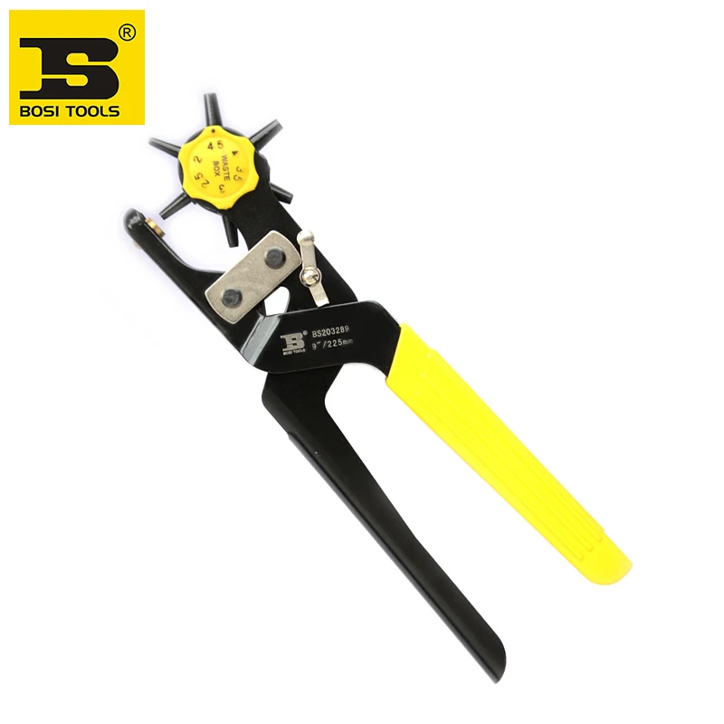 Buy Free shipping BOSI Leather Hole Punch Hand Pliers