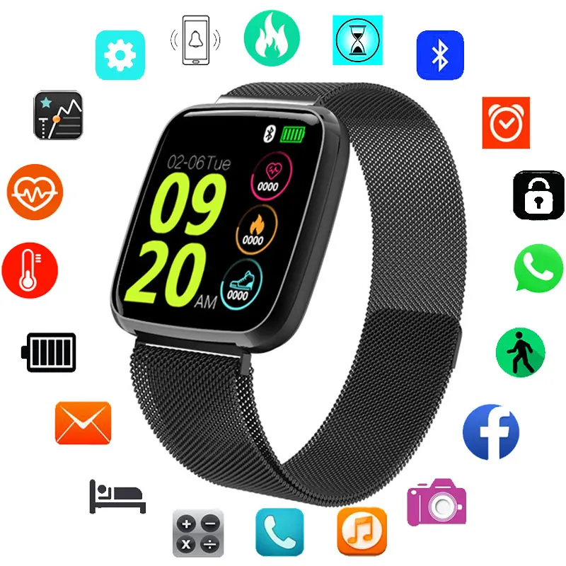 

JBRL Color screen Fashion Smart Watch Women Watches Ladies IP67 Waterproof Smartwatch Electronic Digital WristWatch Female Clock