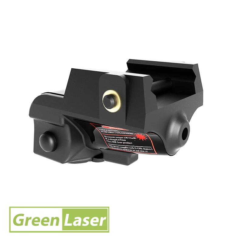 

Subcompact Mini Green Laser Sight Rechargeable Tactical for Picatinny Railed Pistols Glock Beretta Colt Self-Defence