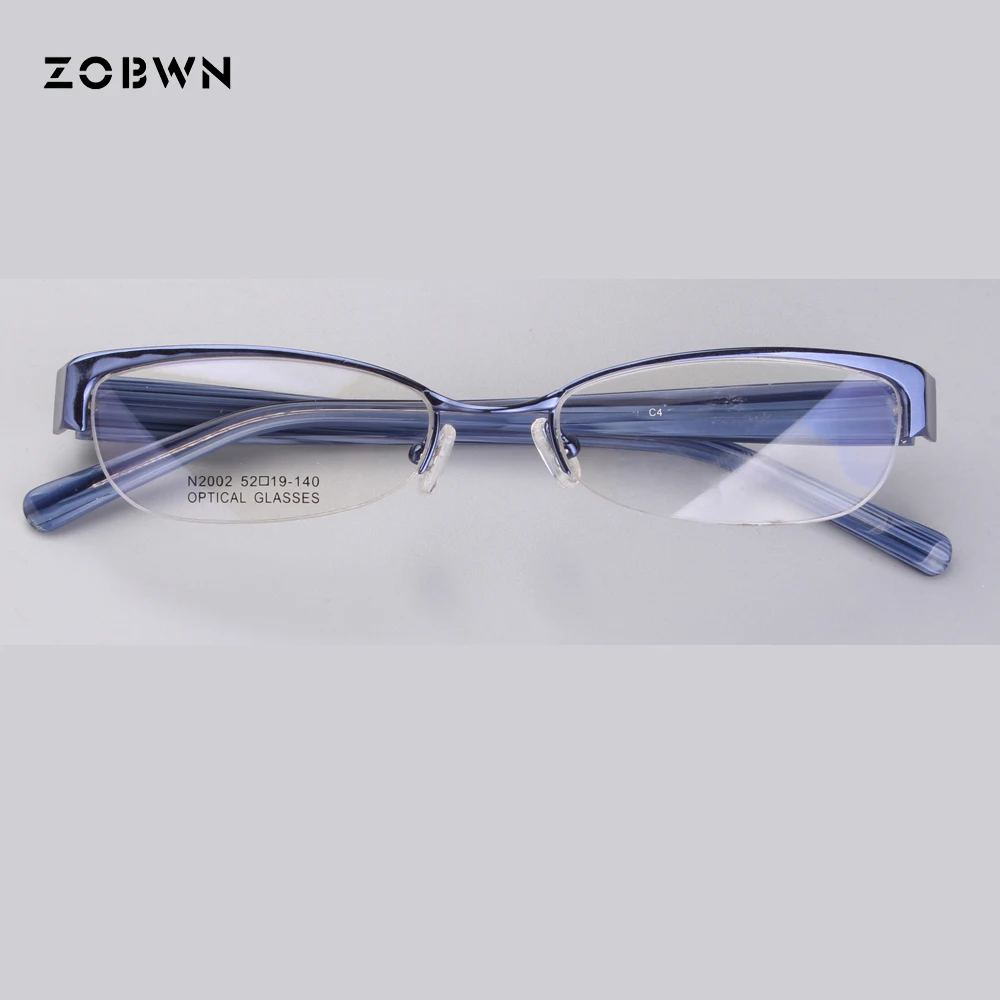 Mix wholesale cheap lady eyeglasses half frame lentes opticos Fashion Brand Designer butterfly