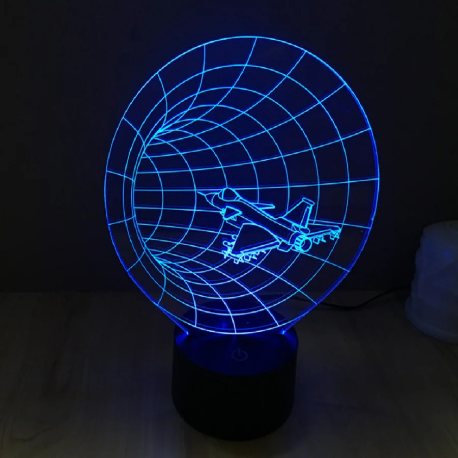 

Colorful Time Machine 3D Light Acrylic Light Colorful Table Lamp