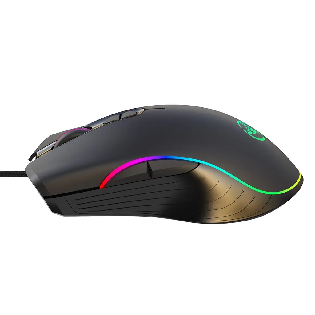 7-Color LED Fiber USB Wired Mouse